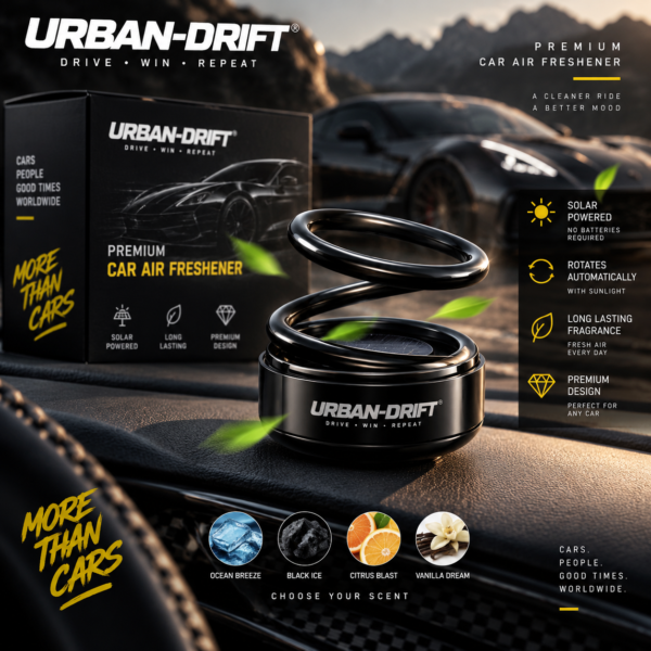 URBAN-DRIFT® Solar Motion Car Air Freshener
