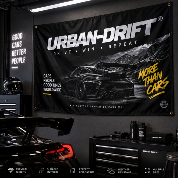 URBAN-DRIFT® More Than Cars Garage Flag