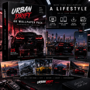 Urban Drift 4K Wallpaper Pack – Supercar Edition
