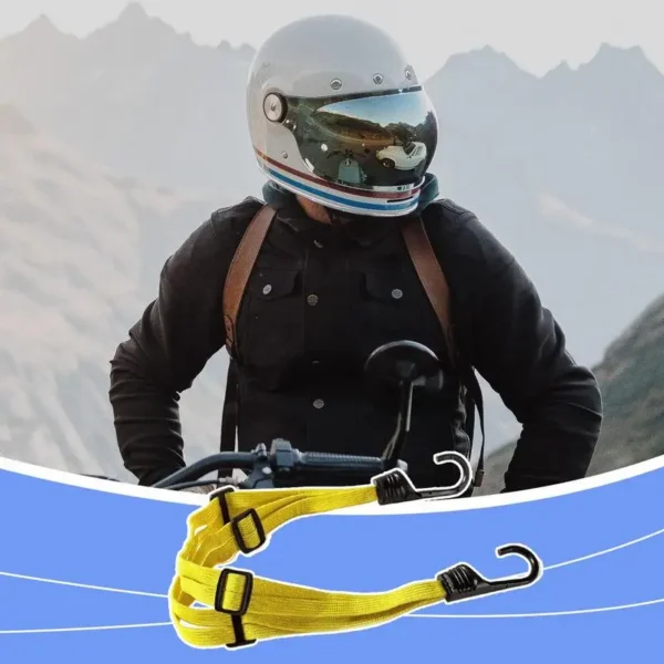 Motorcycle Helmet Bungee Cord Motorcycle Straps Thickened Snowmobile Helmet Cord Outdoor Adventure Accessories Bungee Cord