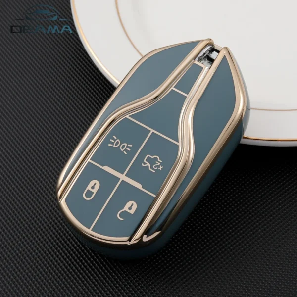 For Maserati Levante Ghibli Quattroporte GT Granturism GranCabrio Soft TPU Car Remote Key Case Cover Holder Accesories