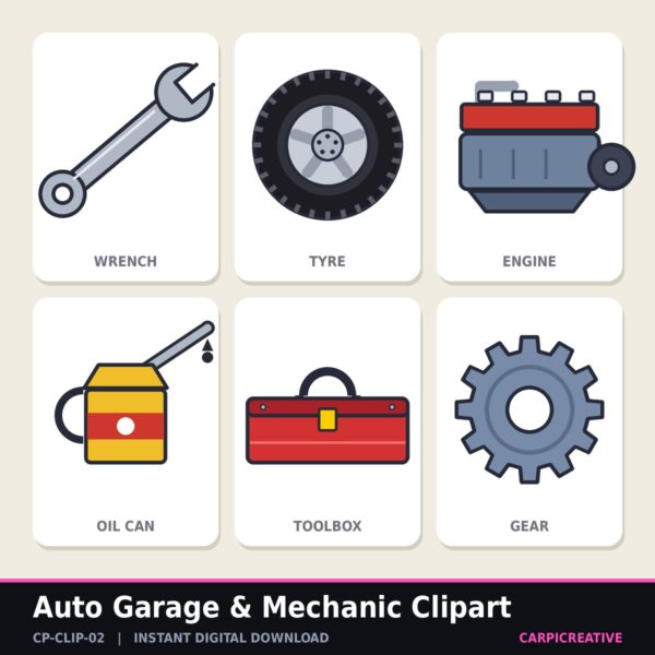 Auto Garage & Mechanic Clipart