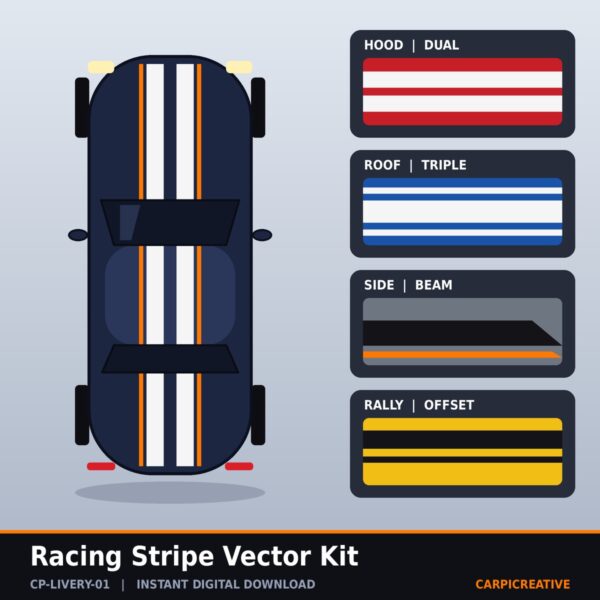 Racing Stripe Vector Kit