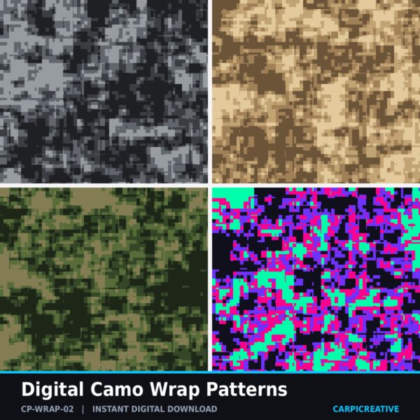Digital Camo Wrap Patterns